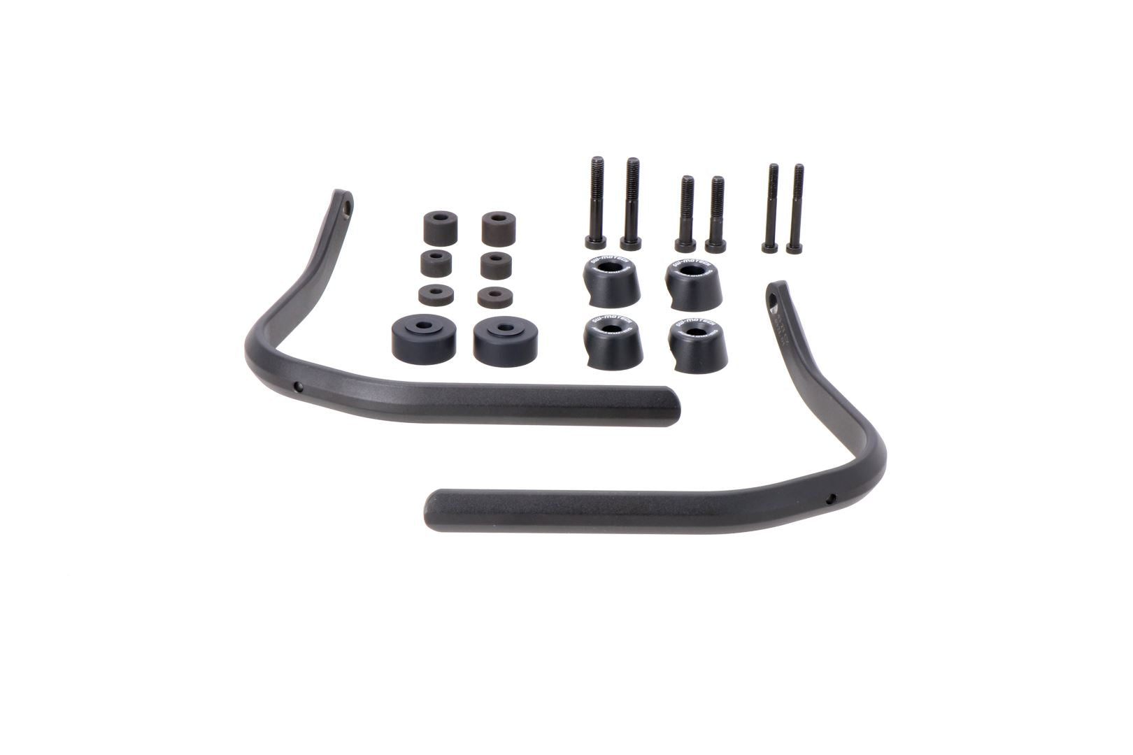 Handguard mounting kit Black. For handlebars internal thread 6/8mm.