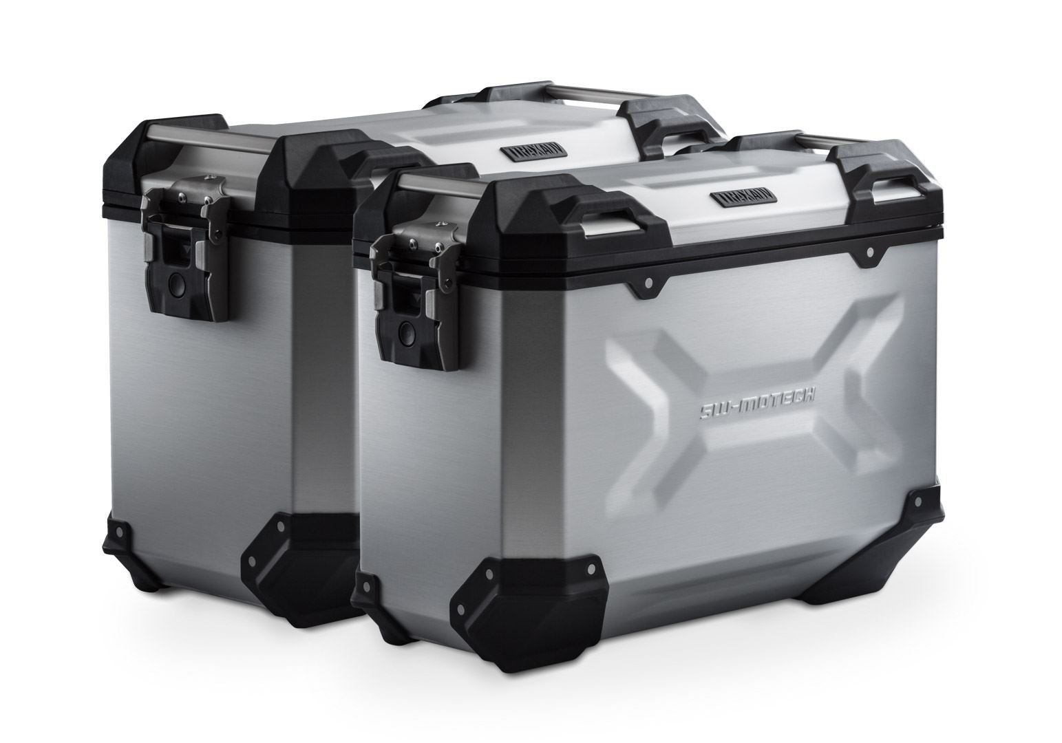 TRAX ADV aluminum case system US model Silver. 37/37 l. Ducati Multistrada V4 (20-).