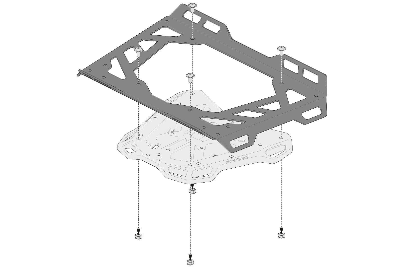 Extension for Adventure-RACK 45x30 cm Aluminum Black