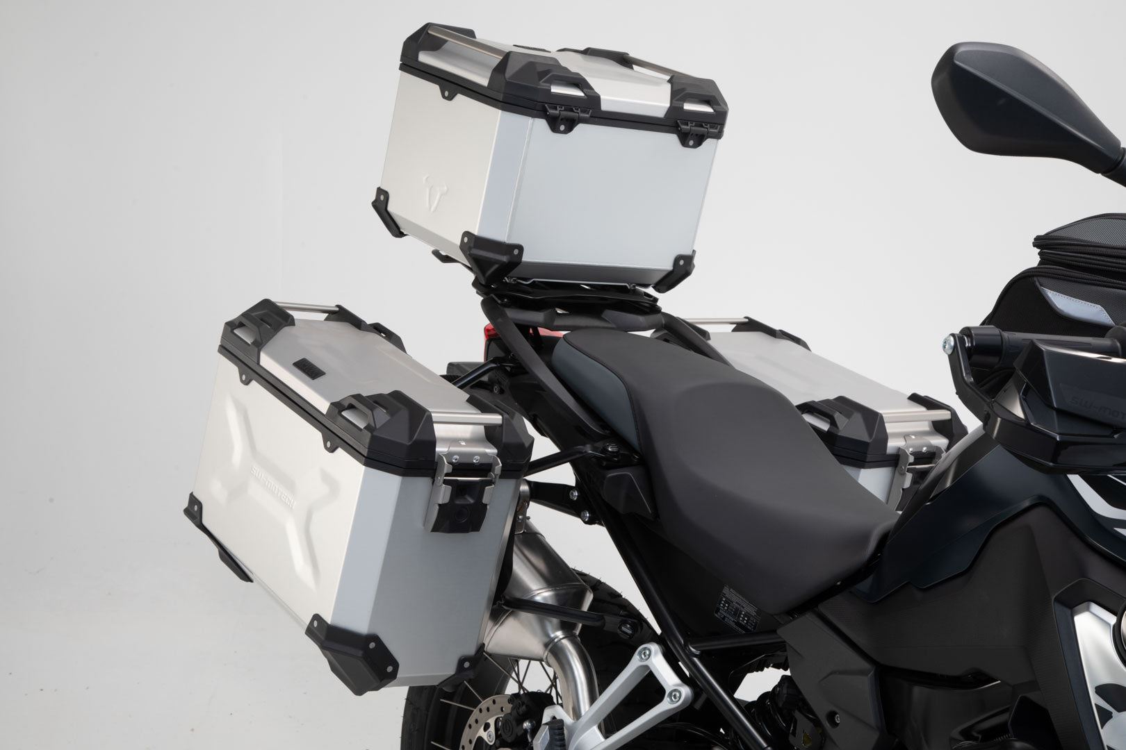 Adventure Set Luggage BMW F 750/850 GS Plastic Rack Silver