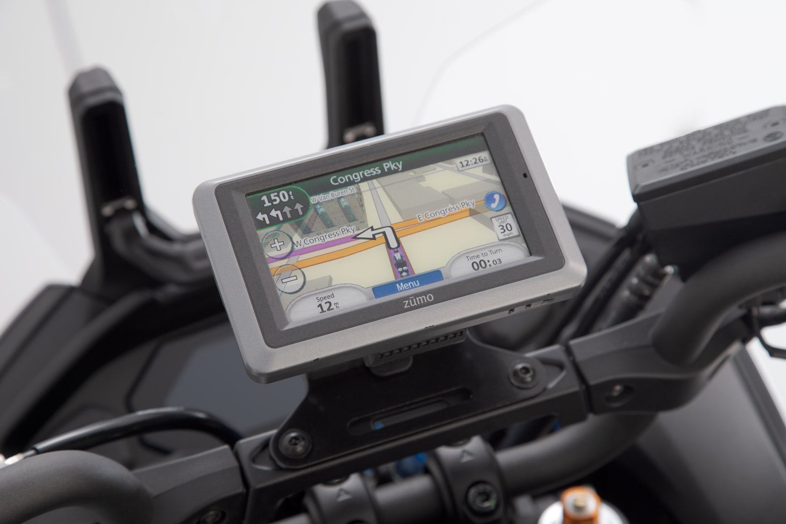 GPS Mount for Cockpit Yamaha MT-07 Tracer (16-) Black