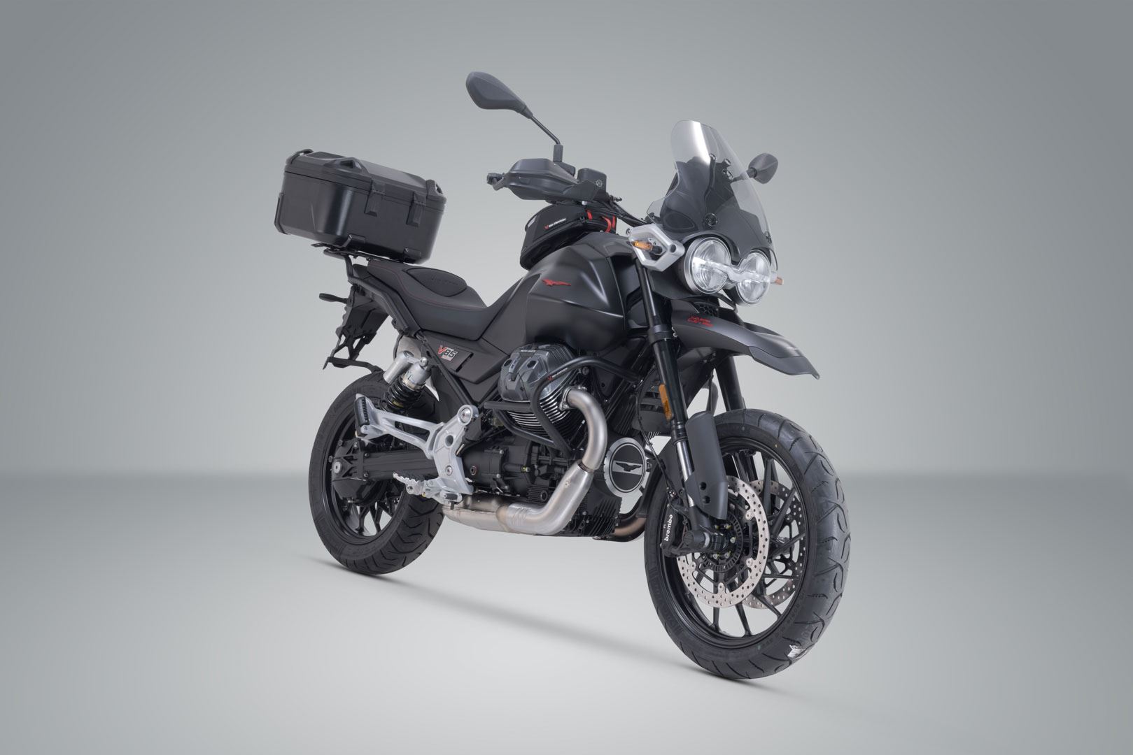 DUSC L top case system Black. 41 l. Moto Guzzi V85 Strada (24-).